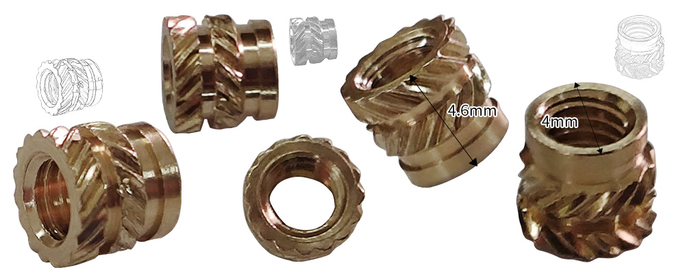 Brass Threaded Insert Nut Brass Threaded Insert Nut