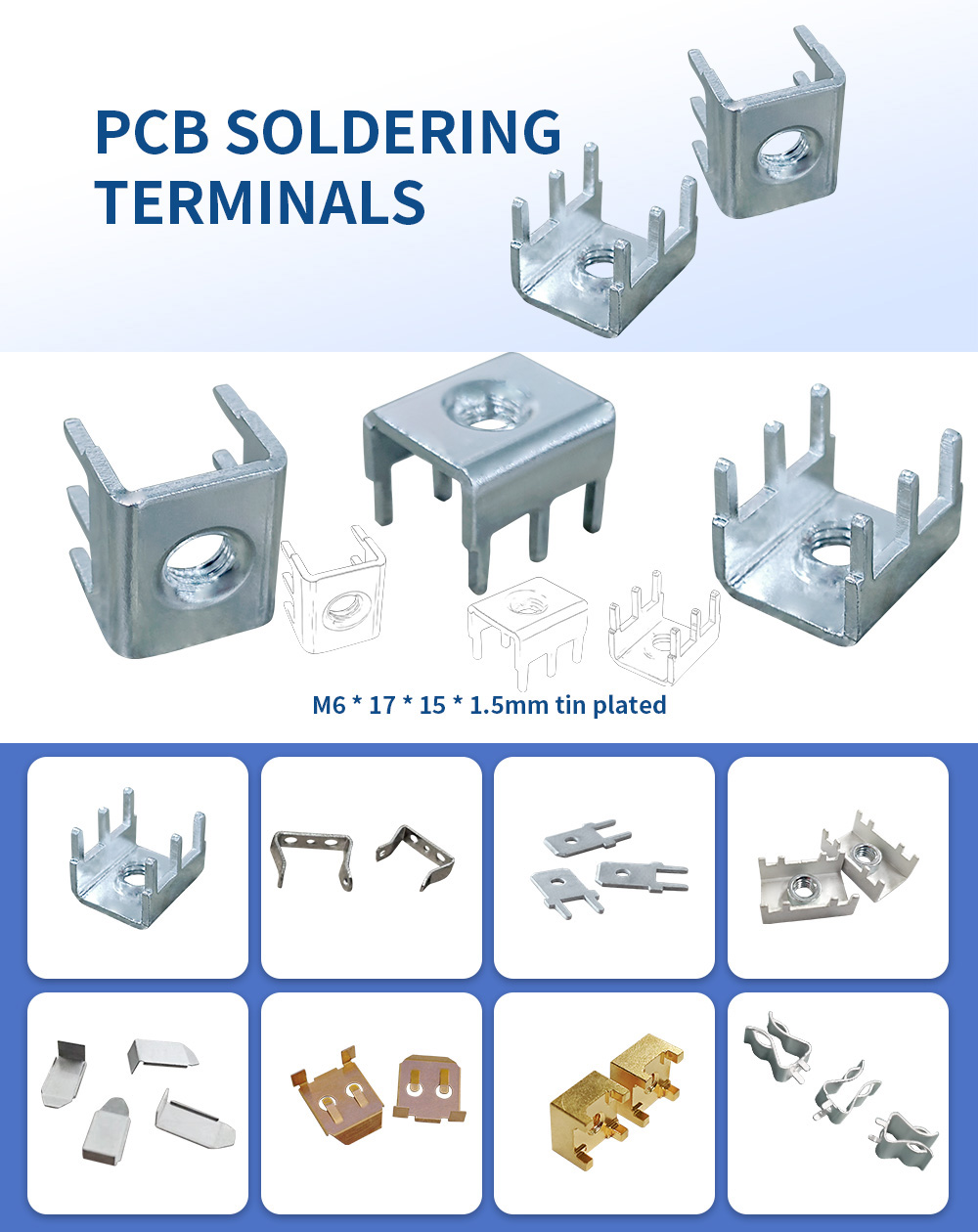 6 pin PCB Screw Terminal