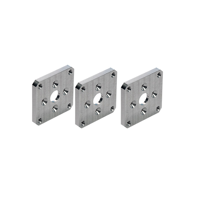 Custom CNC Machined Aluminum Square Flange Plate