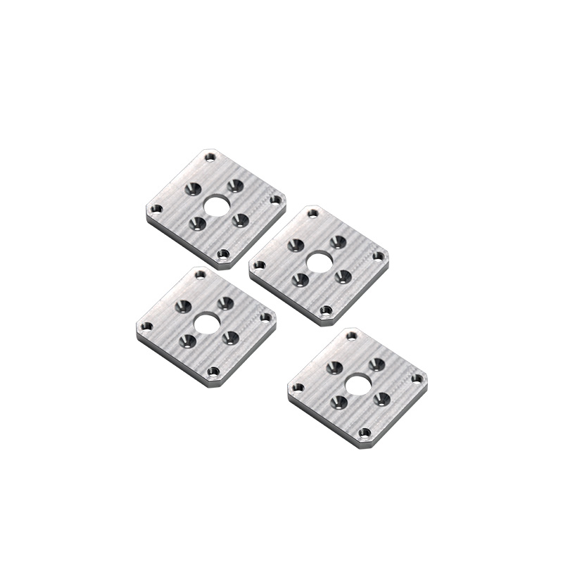 Custom CNC Machined Aluminum Square Flange Plate