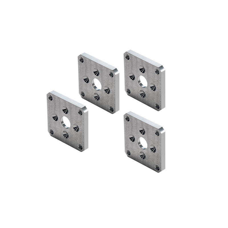 Custom CNC Machined Aluminum Square Flange Plate