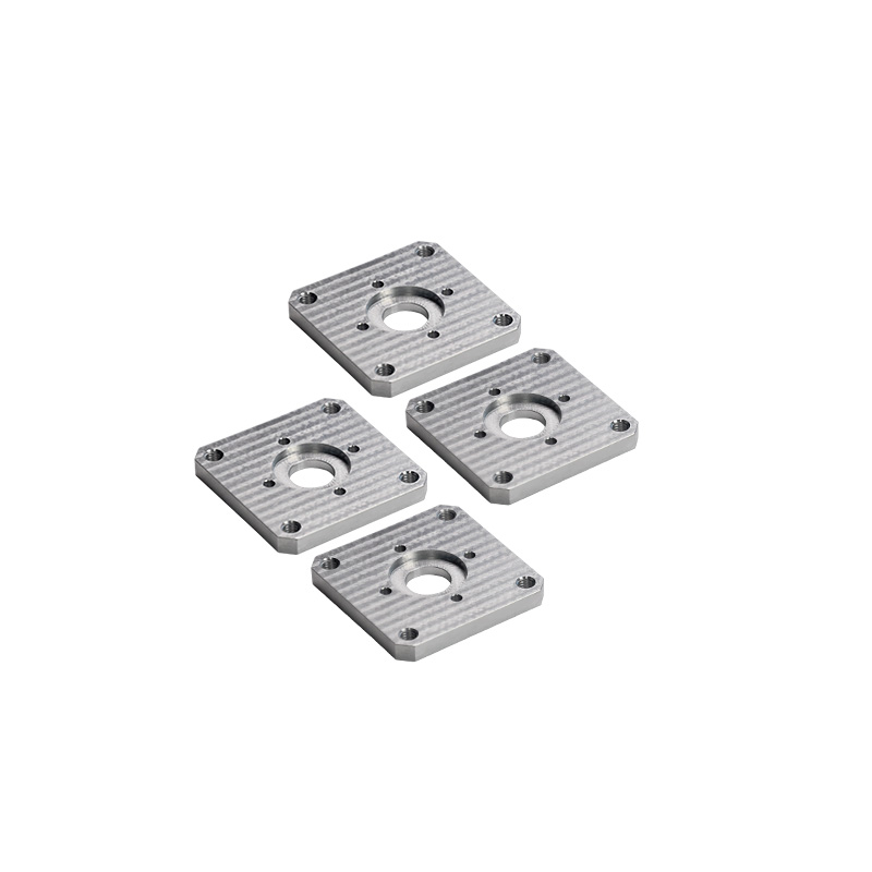 Custom CNC Machined Aluminum Square Flange Plate