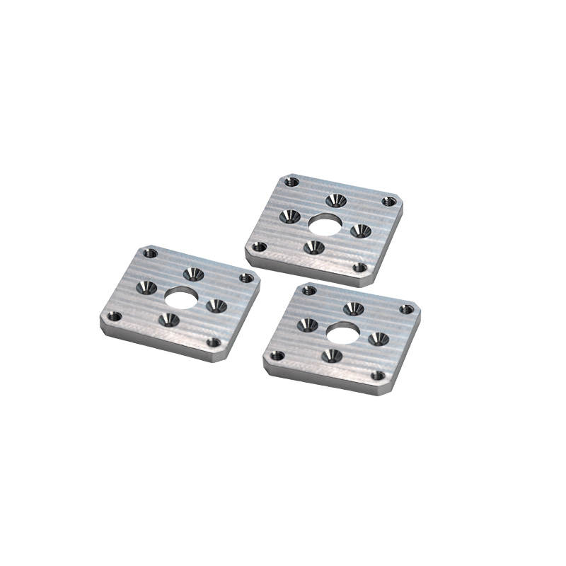 Custom CNC Machined Aluminum Square Flange Plate